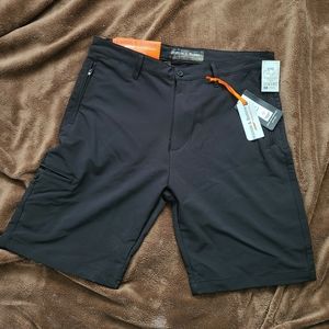 Hudson & Barrow black shorts 34in